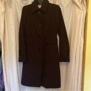 Donating soon: Hobbs London Eggplant Wool Coat 4